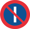 C36, Förbud mot att parkera fordon på dag med udda datum